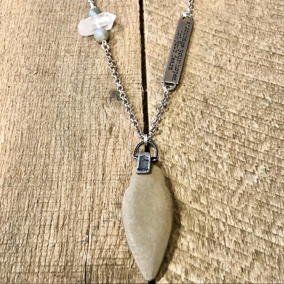 Driftwood, Quartz Crystal and Labradorite Bracelet - Picture 4 of 11